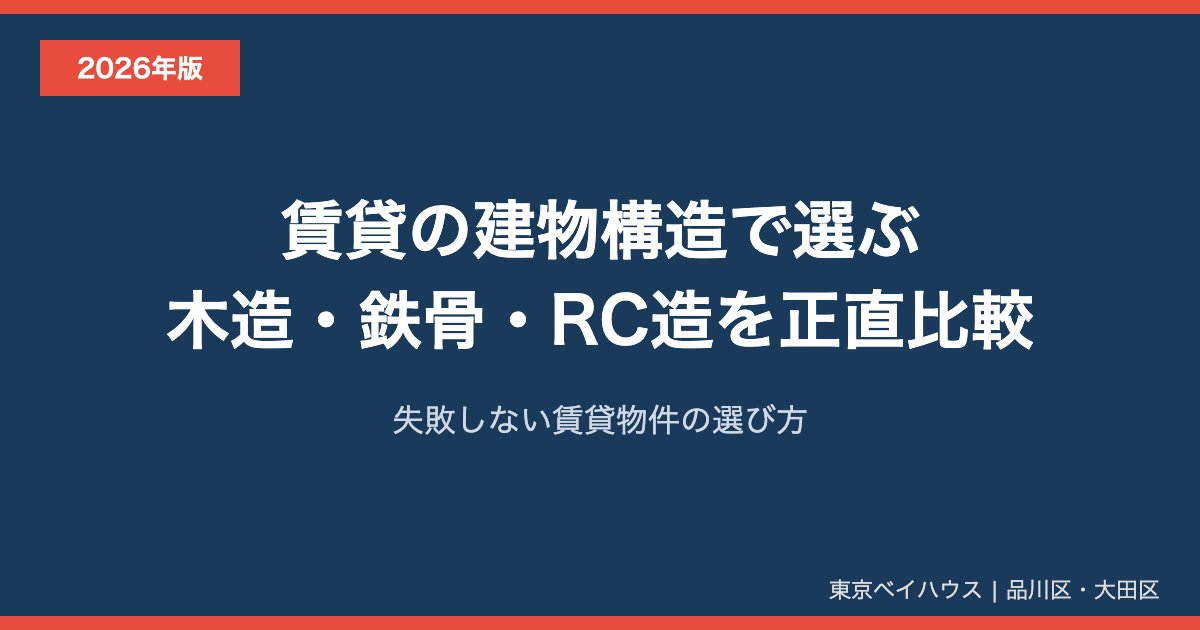 木造・鉄骨・RC造の比較サムネイル