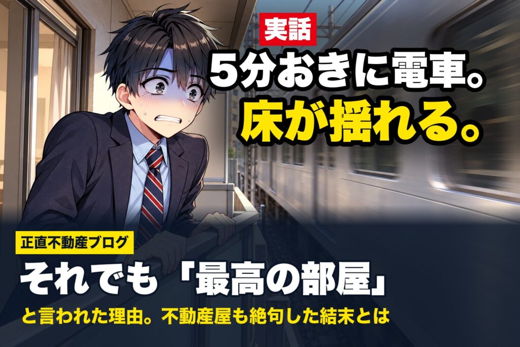 5分おきに電車、床が揺れる。それでも最高の部屋と言われた理由